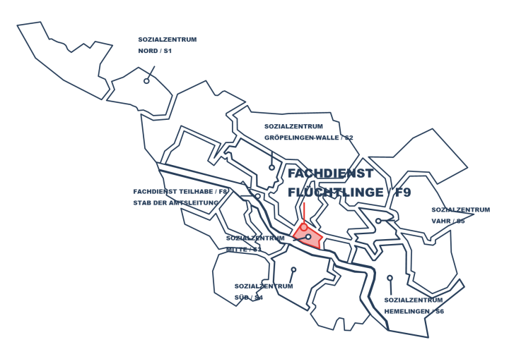 Outlines der Stadt Bremen - Fachdienst Flüchtlinge, Integration & Familie