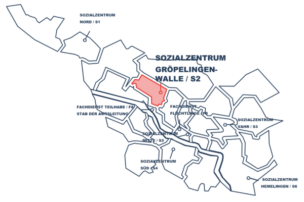 Outlines der Stadt Bremen - Sozialzentrum Bremen Gröpelingen/Walle