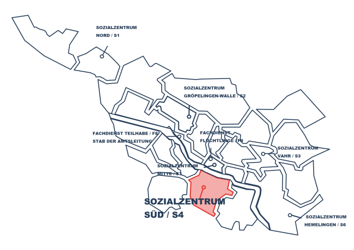 Outlines der Stadt Bremen - Sozialzentrum Bremen Süd -