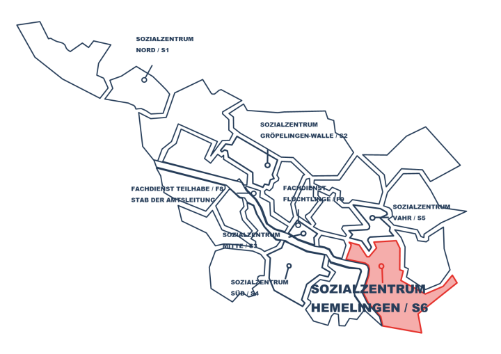 Outlines der Stadt Bremen - Sozialzentrum Bremen Hemelingen